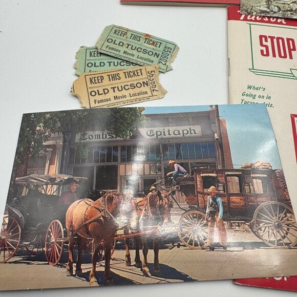 Vintage Arizona Travel Memorabilia Set Featuring 1962 Helldorado Program Tickets - Picture 3 of 15